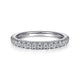 Gabriel & Co. LR51760W45JJ 14K White Gold Diamond Stackable Band