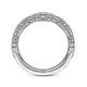 Gabriel & Co. LR51762W45JJ 14K White Gold Marquise Diamond Cluster Stackable Ring