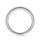 14K White Gold Diamond Pavé Band Ring