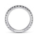 Gabriel & Co. LR51766W45JJ 14K White Gold Diamond Stackable Ring