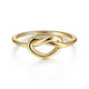 Gabriel & Co. LR51803Y4JJJ 14K Yellow Gold Twisted Heart Pretzel Ring