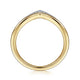 Gabriel & Co. LR51826M45JJ 14K White-Yellow Gold Diamond Chevron Ring