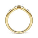 Gabriel & Co. LR51841Y45JJ 14K Yellow Gold Chevron Diamond Ring