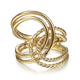 Gabriel & Co. LR51872Y4JJJ 14K Yellow Gold Intertwined Twisted and Polished Rope Ring