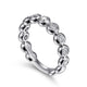 Gabriel & Co. LR51903W45JJ 14K White Gold Diamond Bezel Set Diamond Band
