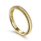 Gabriel & Co. LR51928Y4JJJ 14K Yellow Gold Textured Stackable Ring