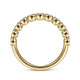 Gabriel & Co. LR51932Y45JJ 14K Yellow Gold Millgrain Bezel Diamond Stackable Ring