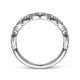 Gabriel & Co. LR51936W45JJ 14K White Gold Diamond Cluster Marquis Station Ring