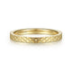 Gabriel & Co. LR51941Y4JJJ 14K Yellow Gold Textured Checkered Stackable Ring