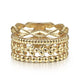 Gabriel & Co. LR51987Y4JJJ 14K Yellow Gold Multi Row Wide Ring