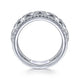 14K White Gold Diamond Easy Stackable Ring