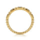 14K Yellow Gold Diamond Geometric Stackable Ring