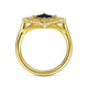 Gabriel & Co. LR52182Y4JOX 14K Yellow Gold Onyx Rhombus Bujukan Ring