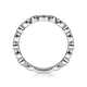 Gabriel & Co. LR5701W45JJ 14K White Gold Marquise and Round Station Diamond Ring