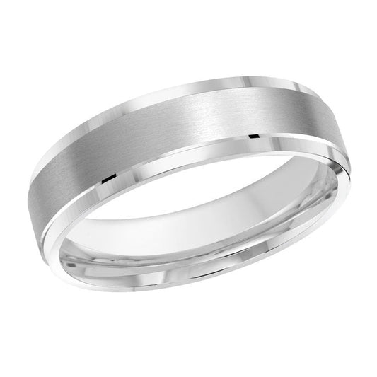 10kt White Gold 6mm Wedding Band