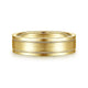 Gabriel & Co. MBH0139-60Y4JJJ 14K Yellow Gold 6mm - Satin Milgrain Channel Men's Wedding Band