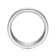 Gabriel & Co. MBH0140-70W4JJJ 14K White Gold 7mm - High Polished Men's Wedding Band with Millgrain