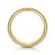14K Yellow Gold 7mm - Engraved Woven Men's Wedding Band in Satin Finish