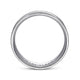 Gabriel & Co. MBL0102-60W4JJJ 14K White Gold 6mm - Brushed Finish and Polished Edge Men's Wedding Band