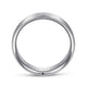 14K White Gold 6mm - Men's Wedding Band in Satin Finish