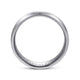 14K White Gold 7mm - Men's Wedding Band in Satin Finish