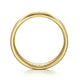 Gabriel & Co. MBM0123-60Y4JJJ 14K Yellow Gold 6mm -  Rounded Satin Center and Polished Beveled Edge Men's Wedding Band