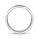 14K White Gold 7mm - Diamond Cut Center Men's Wedding Band in Satin Finish