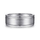 Gabriel & Co. MBM0141-80W4JJJ 14K White Gold 8mm - Satin Center and Polished Edge Men's Wedding Band