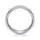 Gabriel & Co. MBM0141-80W4JJJ 14K White Gold 8mm - Satin Center and Polished Edge Men's Wedding Band