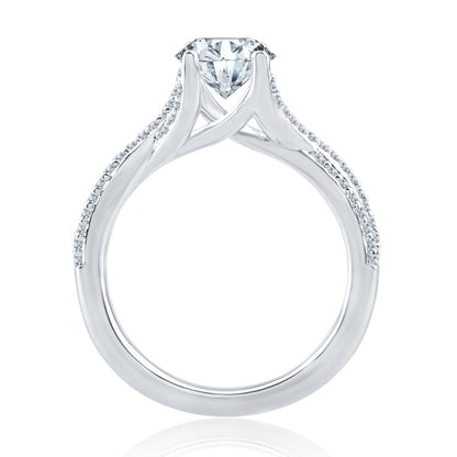 A.Jaffe Twisted Crossover Diamond Engagement Ring ME1822/126