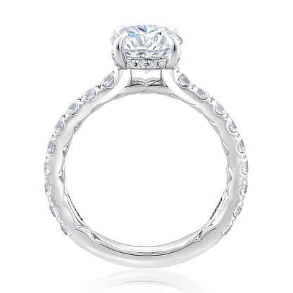 Statement Round Diamond Center Engagement Ring ME1865BQ/591