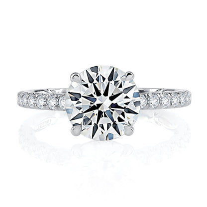 Statement Round Quilted Engagement Ring ME1865Q/194