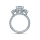 A.Jaffe Three Stone Round Diamond Quilted Engagement Ring ME1871Q/308