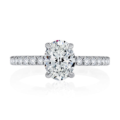 A.Jaffe Classics Collection Diamond Pavé Engagement Ring ME2021Q/193B