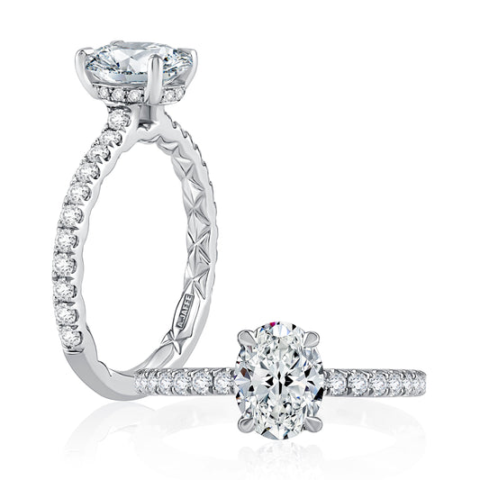 A.Jaffe Classics Collection Diamond Pavé Engagement Ring ME2021Q/193