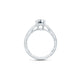 A.Jaffe Tapered Shank Solitaire Diamond Quilted Engagement Ring ME2043Q/100