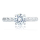 A.Jaffe Quilted Shank & Hidden Halo Solitaire Diamond Engagement Ring ME2058/106