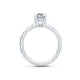 A.Jaffe Quilted Shank & Hidden Halo Solitaire Diamond Engagement Ring ME2058/106