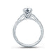 A.Jaffe Graduated Diamond Shank Modern Vintage Quilted Engagement Ring ME2104Q/117
