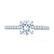 Round Center Draped Gallery Solitaire Engagement Ring ME2179Q/177