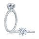Round Center Draped Gallery Solitaire Engagement Ring ME2179Q/127