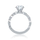 Floating Bubble Diamond Wedding Band with Quilted Interior ME2303Q/220