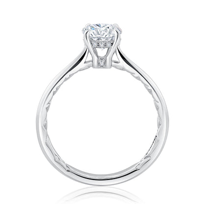 A.Jaffe Four Prong Hidden Halo Classic Solitaire Engagement Ring ME2311Q/182B