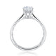 A.Jaffe Four Prong Hidden Halo Classic Solitaire Engagement Ring ME2311Q/182B