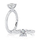 Classic Four Prongs Solitaire Round Center Diamond Engagement Ring MEC1403BQ/120