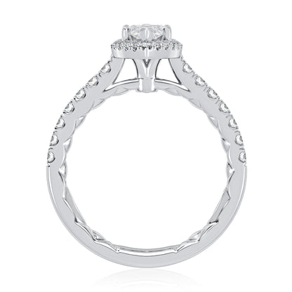 Sparkling Marquise Diamond Engagement Ring with Marquise Shaped Halo MECMQ2920Q/290