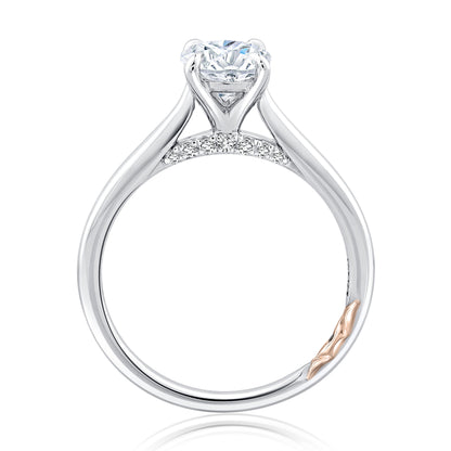 A.Jaffe Four Prong Pavé Engagement Ring MECOV2543/133B