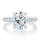 Oval Diamond Engagement Ring with Diamond PavÃ© Band MECOV2567/328