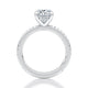 Oval Diamond Engagement Ring with Diamond PavÃ© Band MECOV2567/176