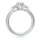 Oval Cut Diamond Solitaire Engagement Ring With Peek-A-Boo Diamonds MECOV2570/117B